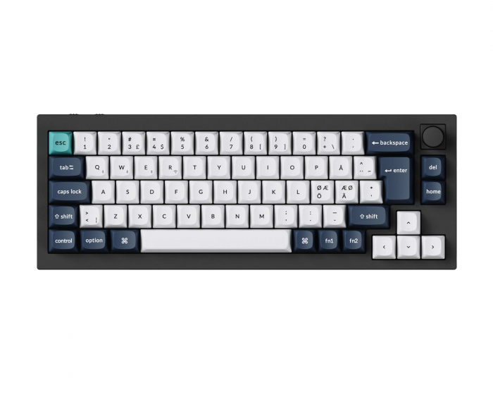 Keychron Q2 Max QMK 65% Trådløst Mekanisk Tastatur [Gateron Jupiter Banana] - ISO (DEMO)