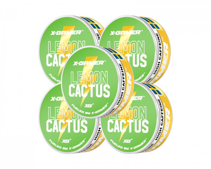 X-Gamer Pouch Energy - Lemon & Cactus (5-Pack)