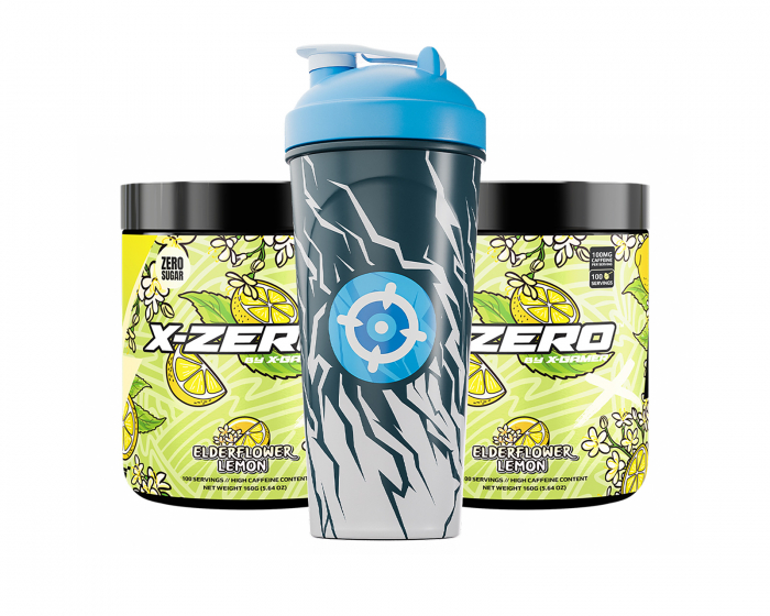 X-Gamer X-Zero Elderflower Lemon - 2 x 100 Porsjoner