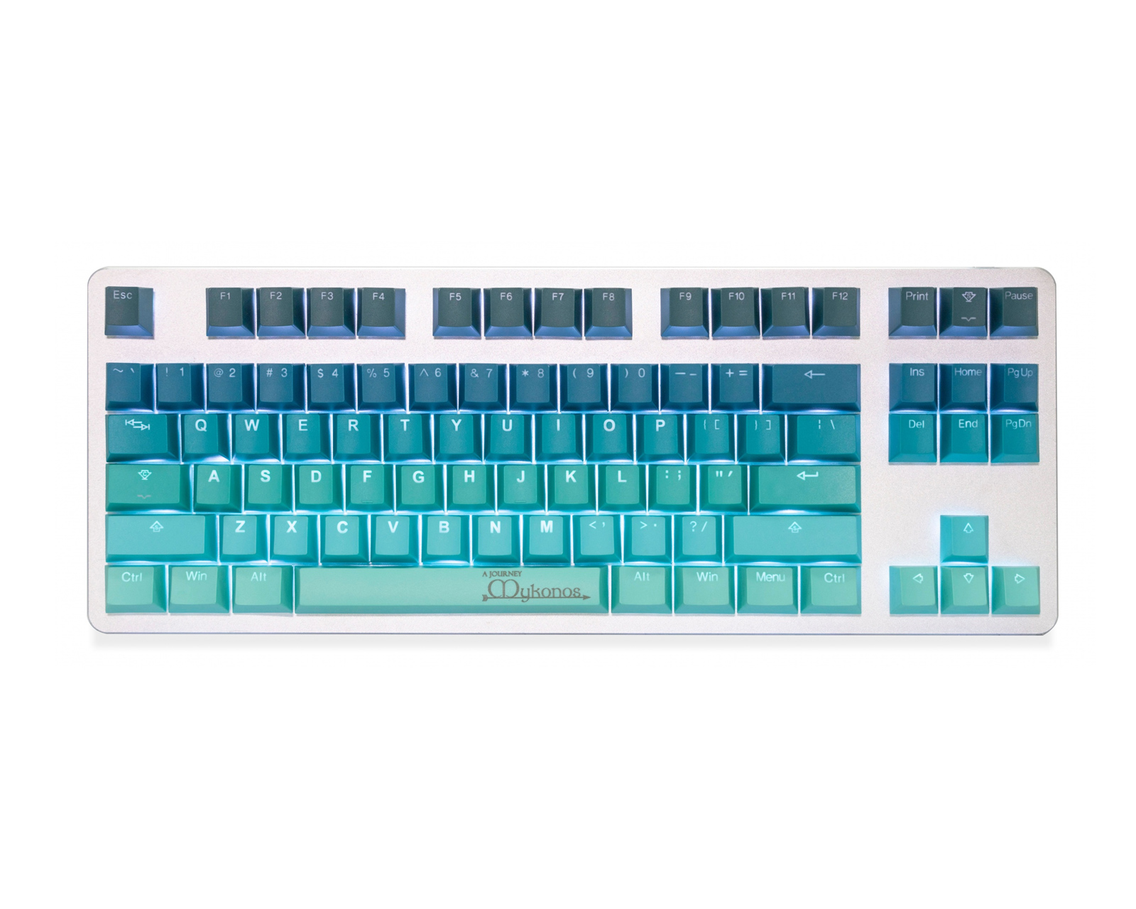 Tai-Hao PBT Doubleshot Shine-through 142-Key Keycap Set - Mykonos 