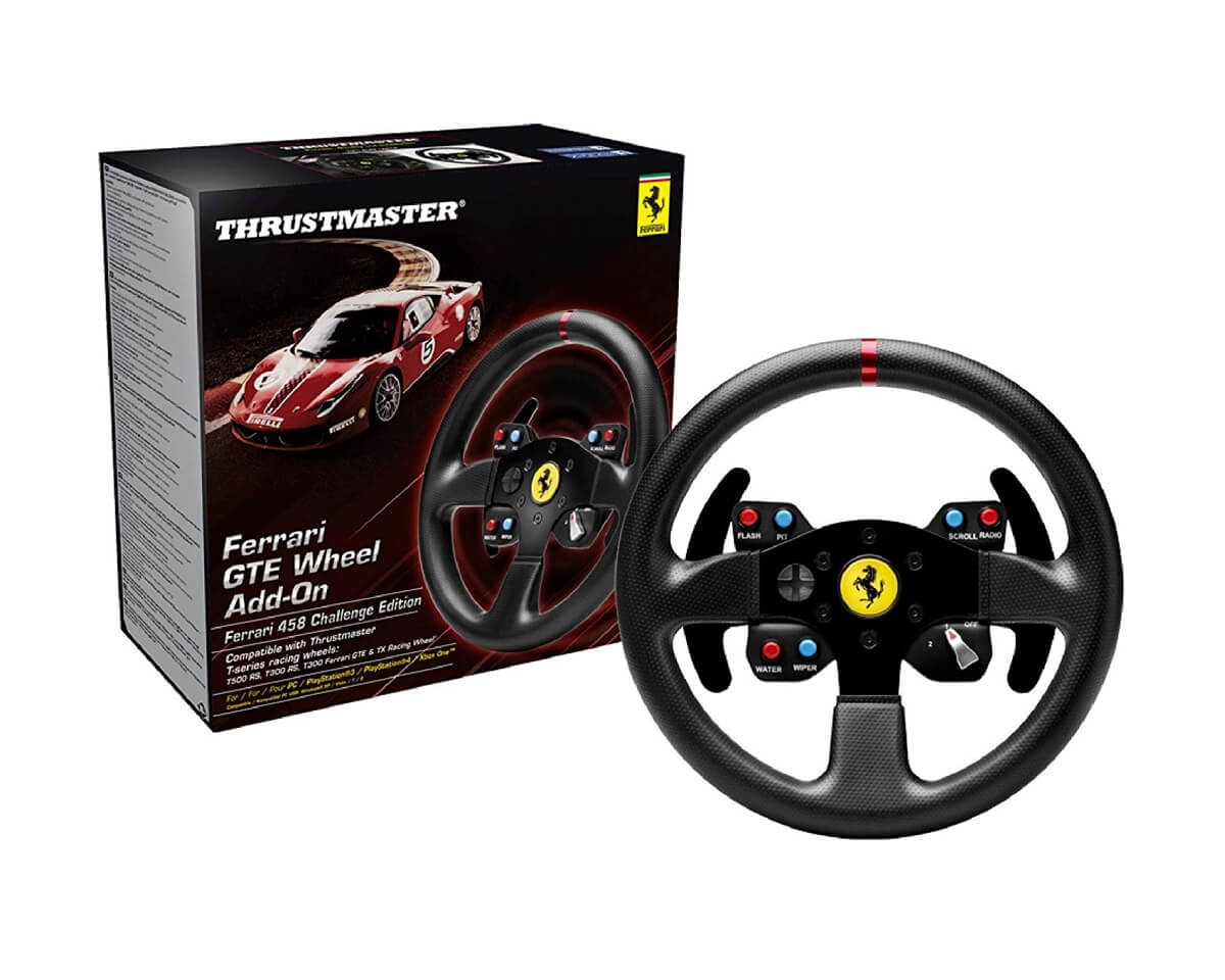 Kjøpe Thrustmaster Ferrari 458 Challenge Wheel Add-On (PC/PS3) på MaxGaming.no