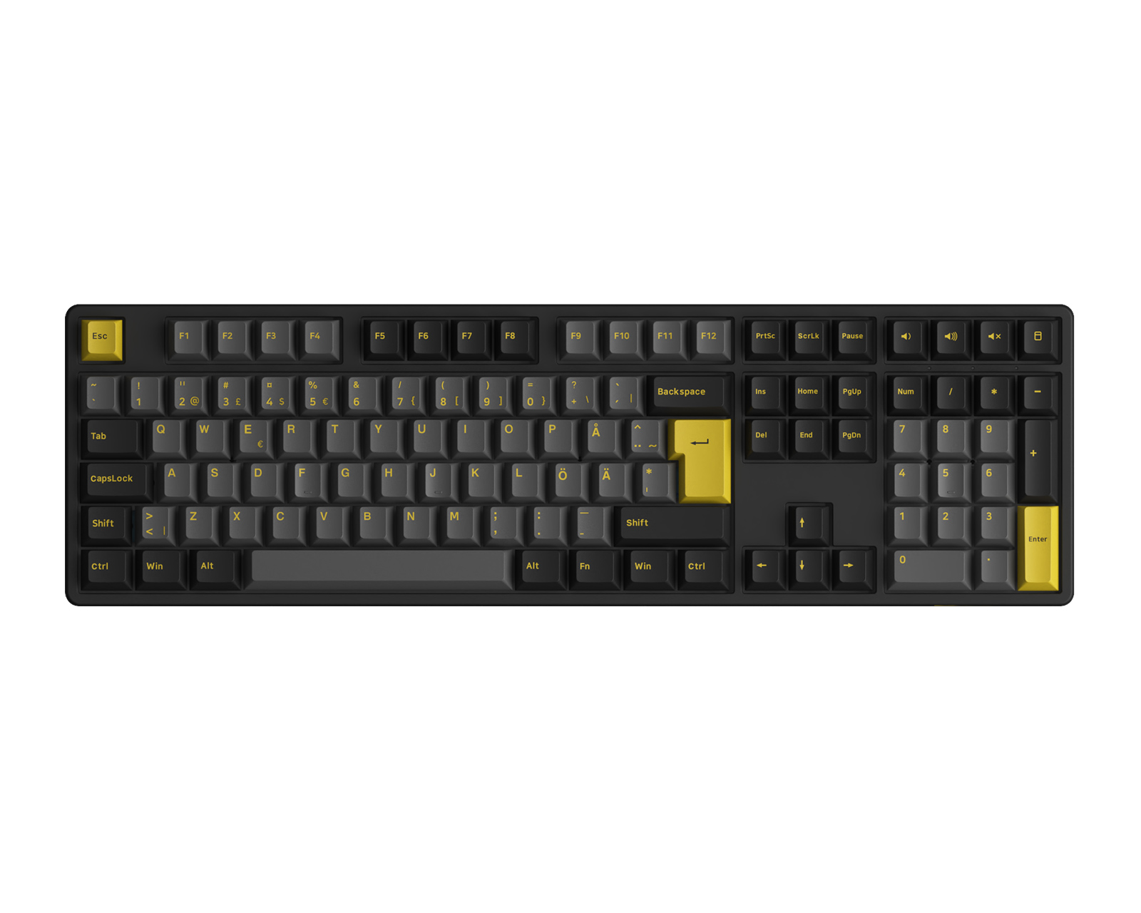 Akko 5108B Black/Gold [Akko CS Jelly Silver] - Trådløs Tastatur (DEMO ...